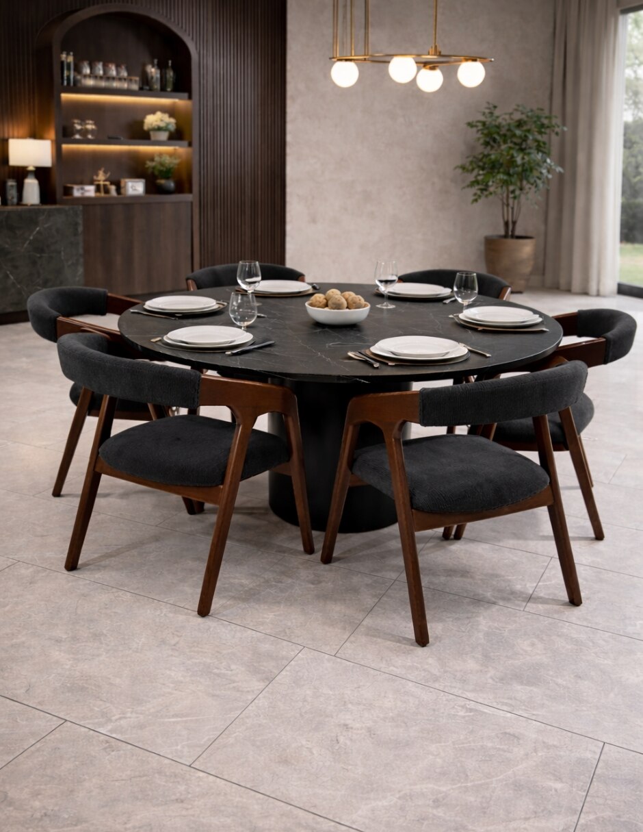 Comedor Vaniglam para 6 personas de mármol