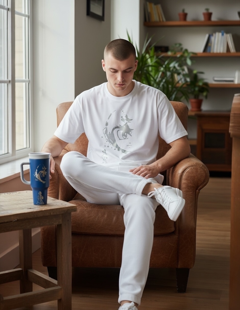 Playera tipo polo motorsport para hombre 4