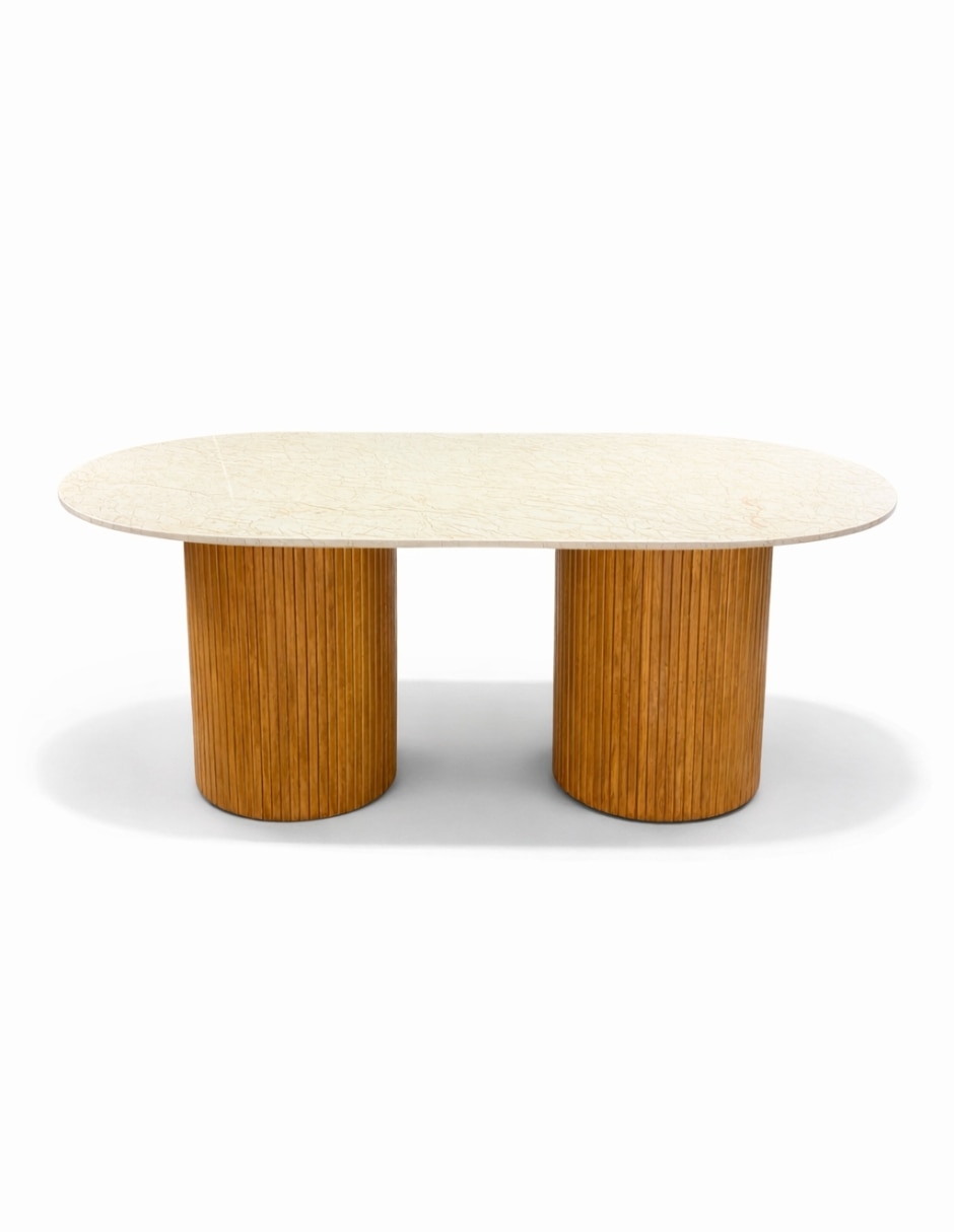 Mesa de comedor No COMEDOR de Madera y mármol