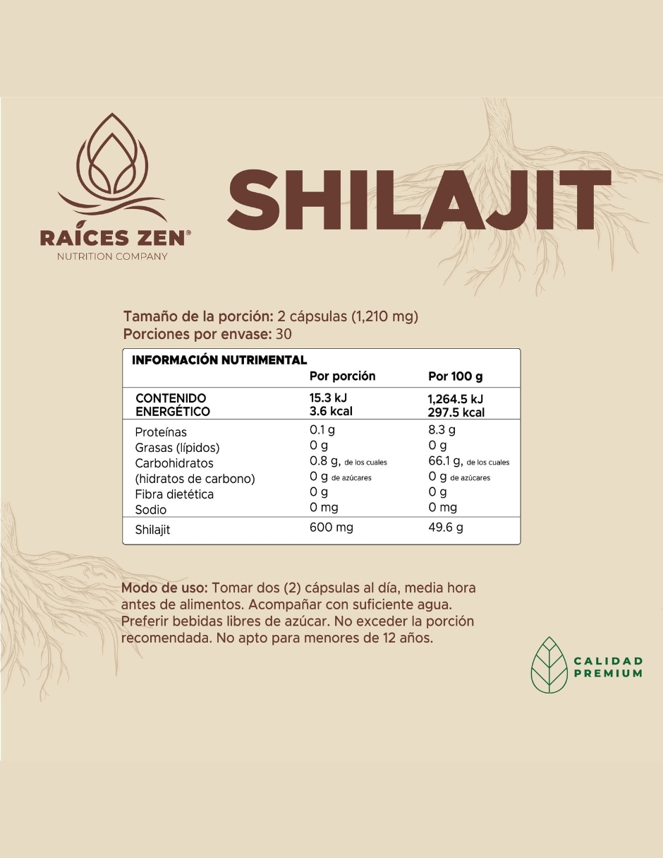Shilajit Raices Zen de 60 cap 3