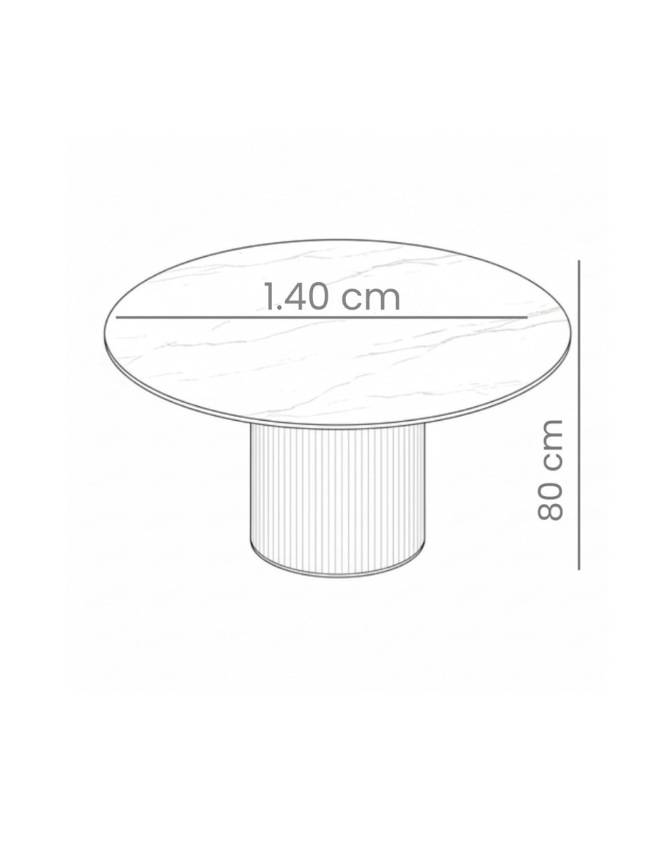 Mesa de comedor de mármol 7