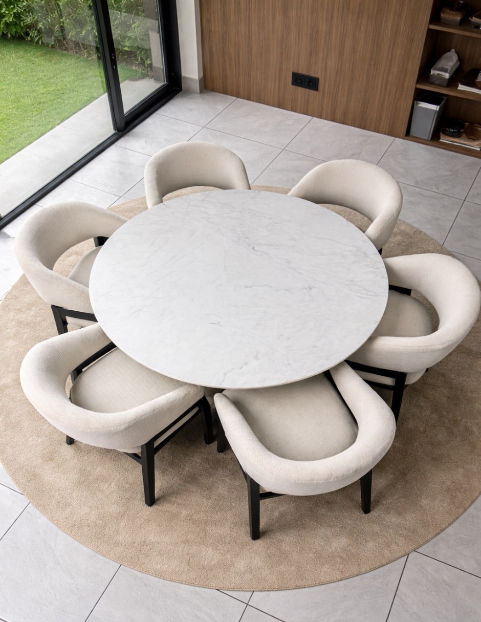 Mesa de comedor de mármol 6