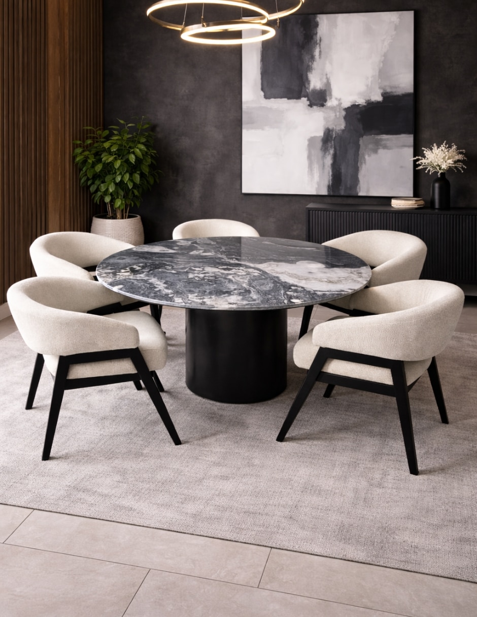 Mesa de comedor Vaniglam de mármol
