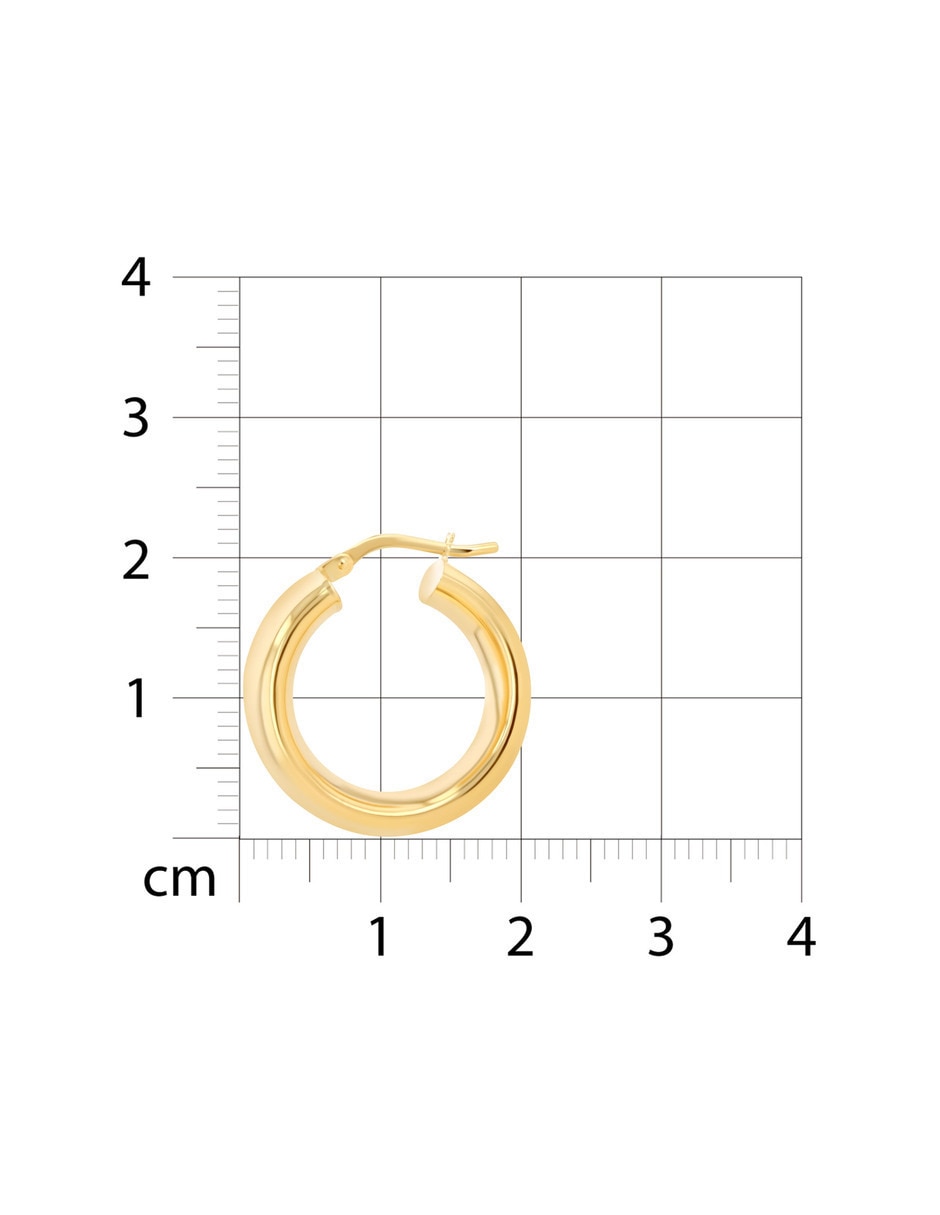 Arracadas JOYERÍAS BIZZARRO de oro amarillo 14 K con acabado brillante