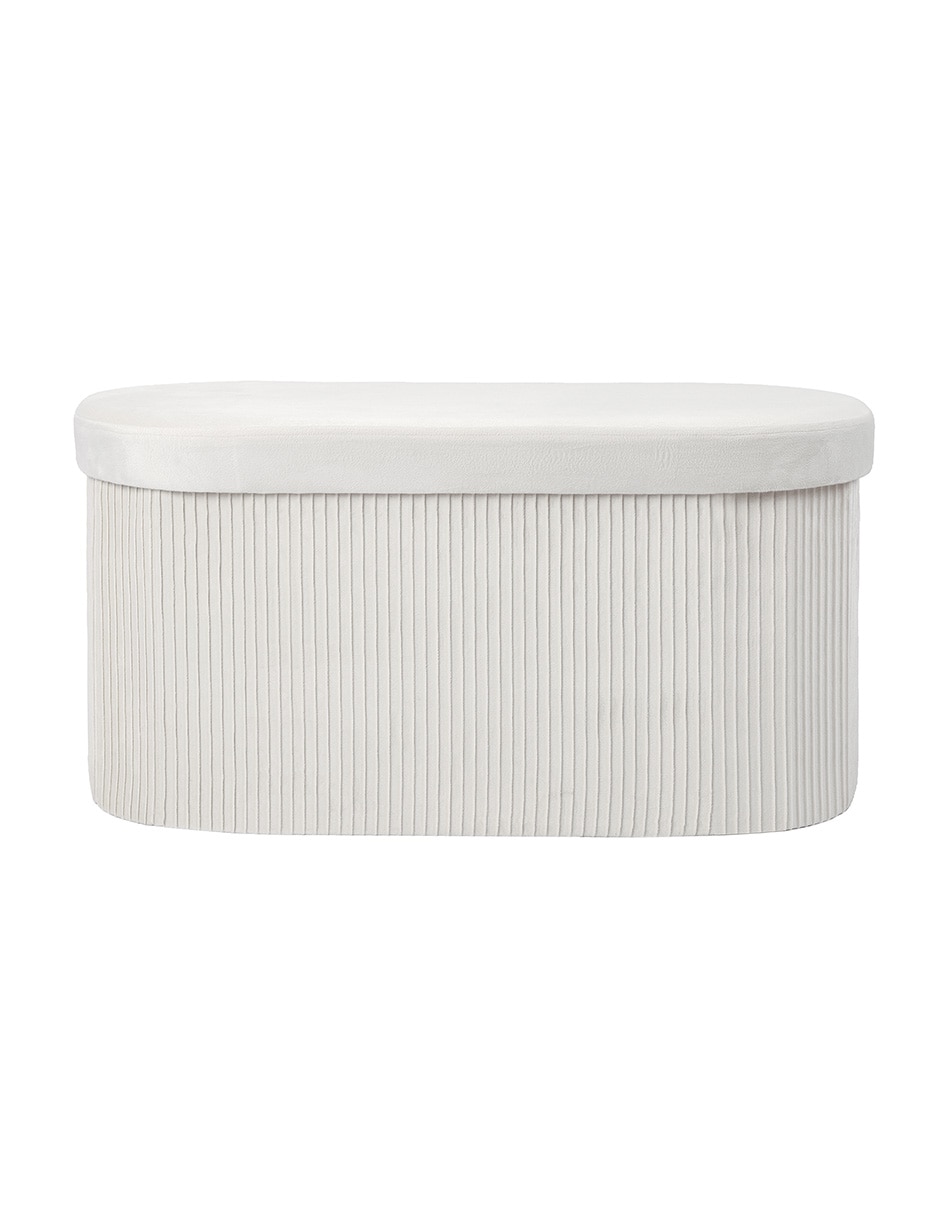 Taburete Oval de Terciopelo