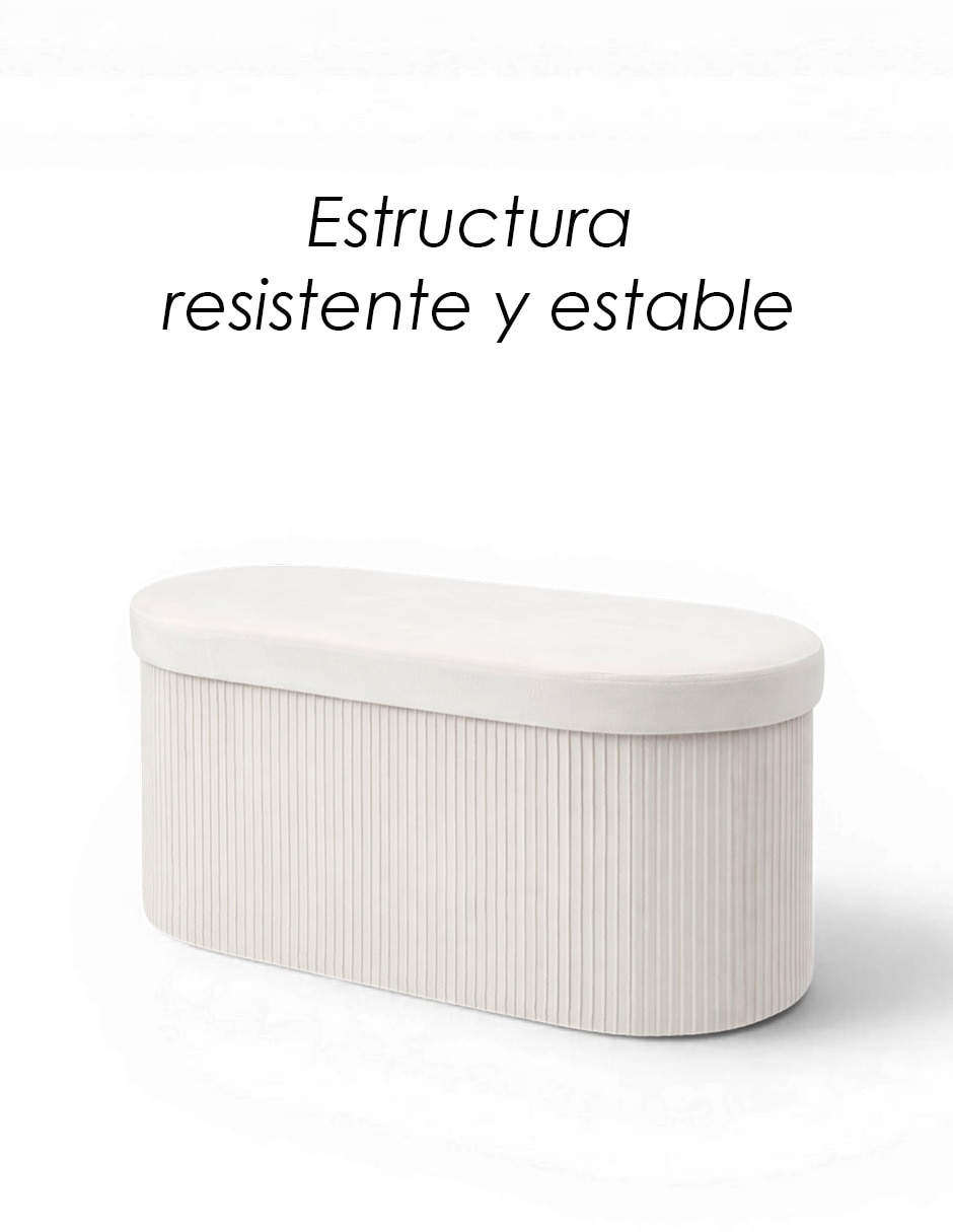 Taburete Oval de Terciopelo 4