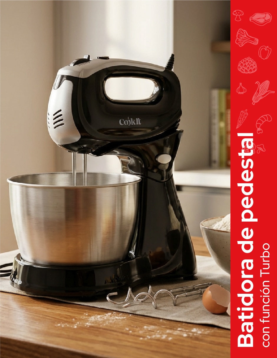 Batidora pedestal Cookit 5 velocidades + 1 turbo velocidades CHMB02