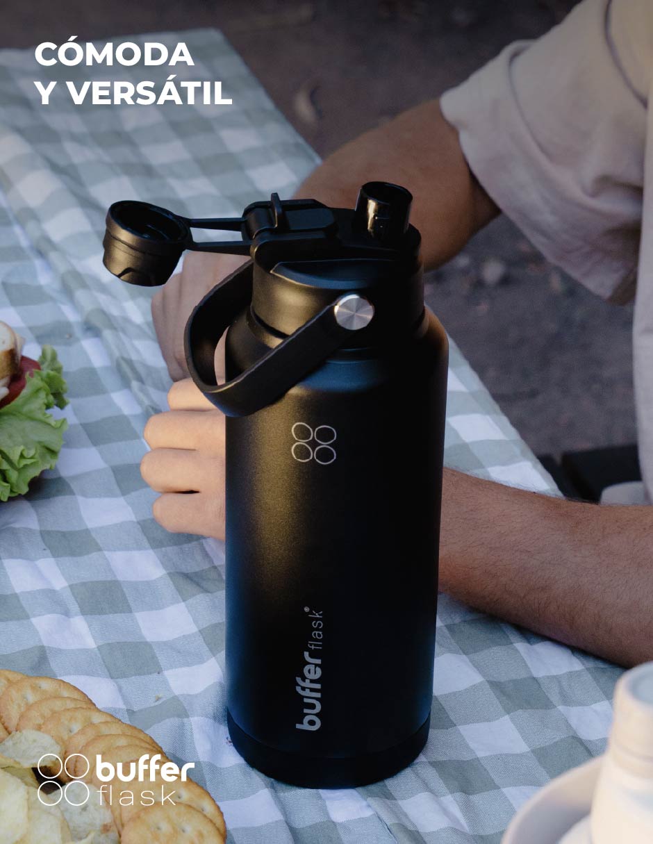 Termo de acero inoxidable Balandra con tapa doble rosca 1 L 2
