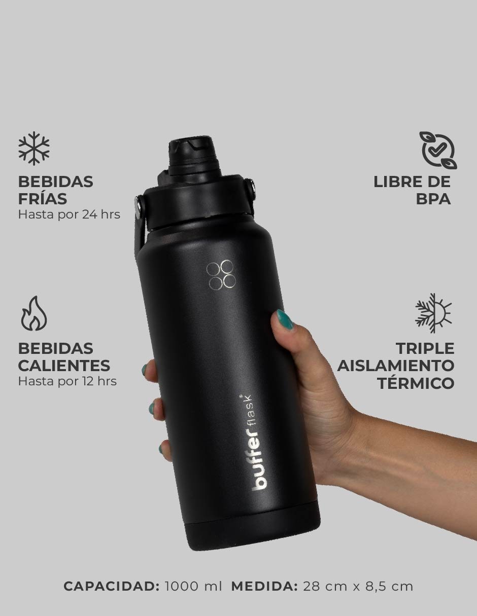 Termo de acero inoxidable Balandra con tapa doble rosca 1 L 4