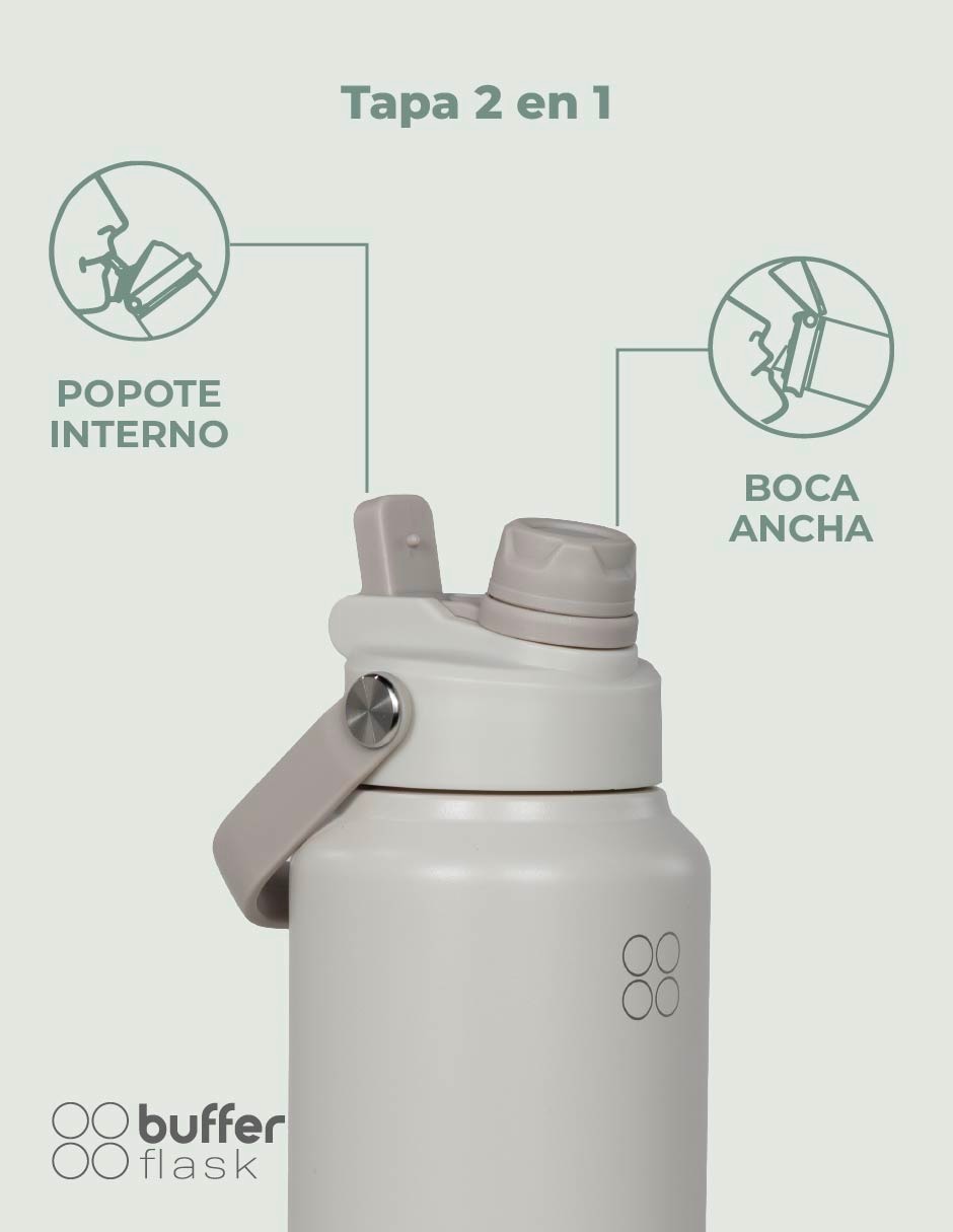 Termo de acero inoxidable Balandra con tapa doble rosca 1 L 4