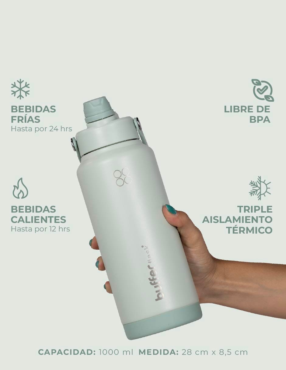 Termo de acero inoxidable Balandra con tapa doble rosca 1 L 7