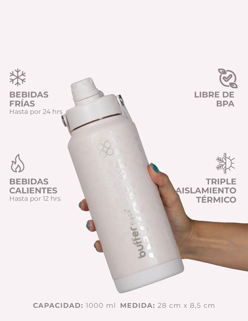 Termo Buffer de acero inoxidable Balandra con tapa doble rosca 1 L