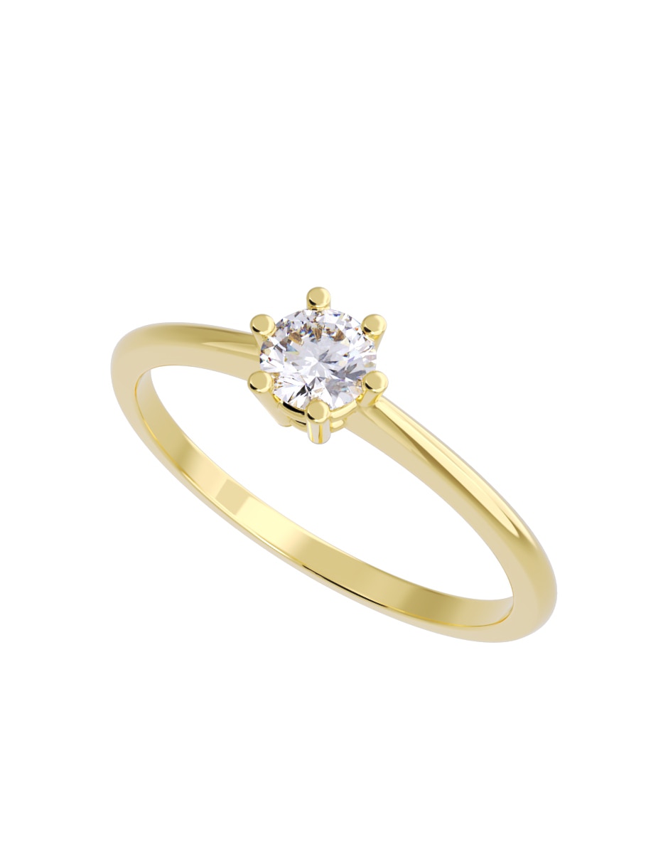 Anillo de compromiso 10 k Diamantes Fonelli diamante 4