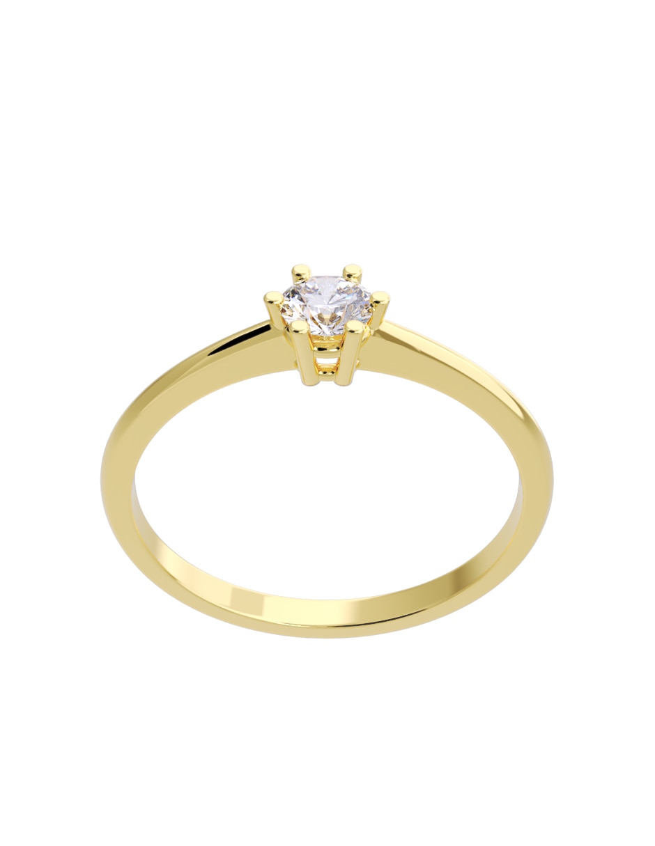 Anillo de compromiso 10 k Diamantes Fonelli diamante 3