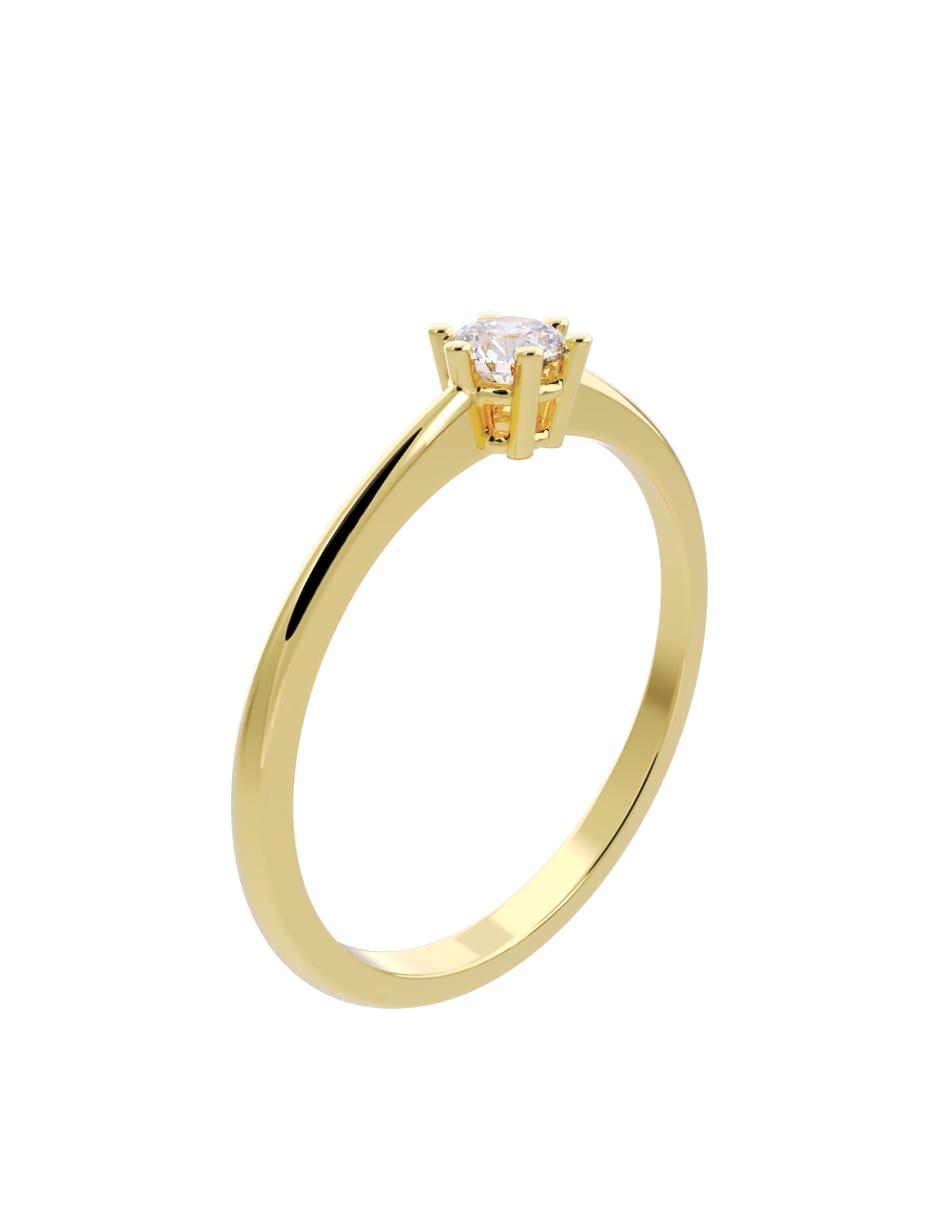 Anillo de compromiso 10 k Diamantes Fonelli diamante 2