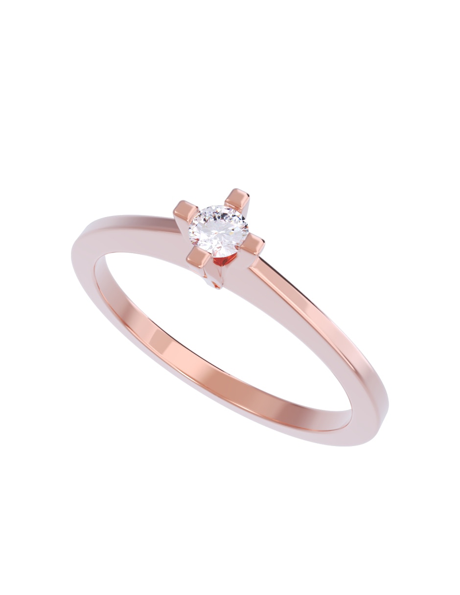 Anillo de compromiso 10 k Diamantes Fonelli diamante 4