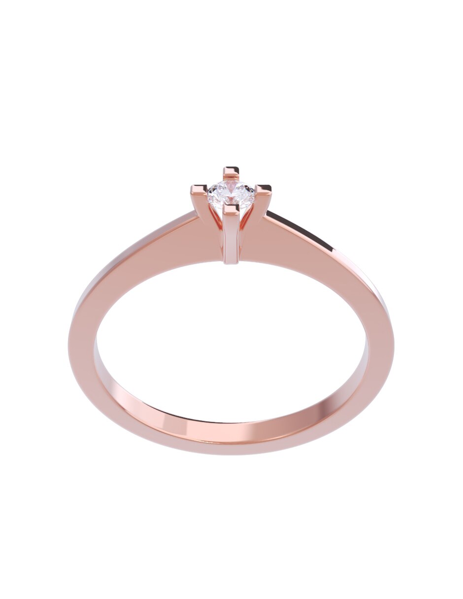 Anillo de compromiso 10 k Diamantes Fonelli diamante 3