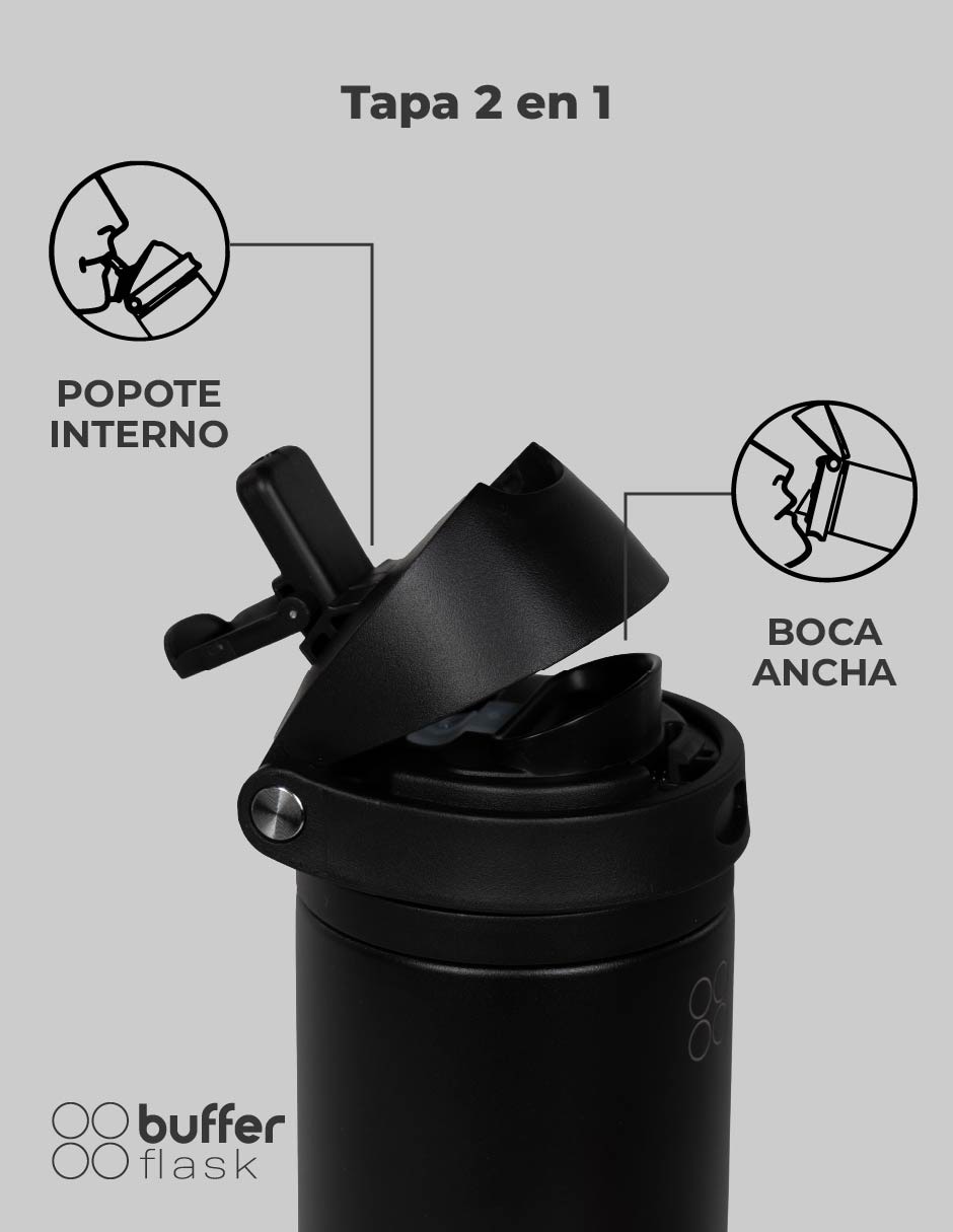 Termo de acero inoxidable Praslin con tapa flip top 6