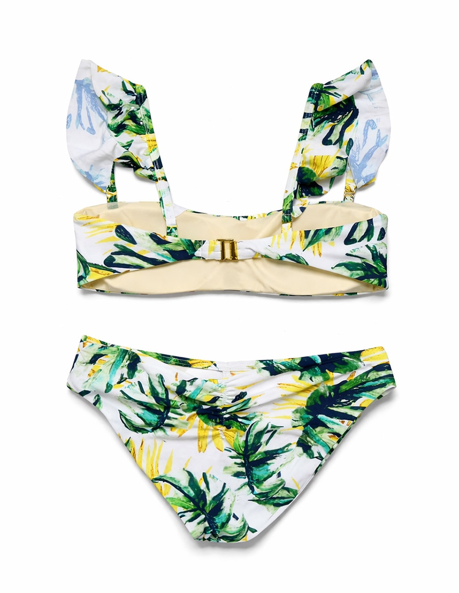 Conjunto bikini estampado floral para mujer 2