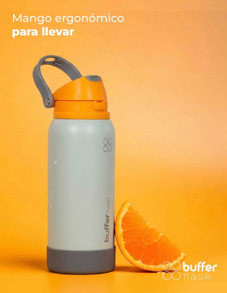 Termo Buffer de acero inoxidable Praslin con tapa flip top