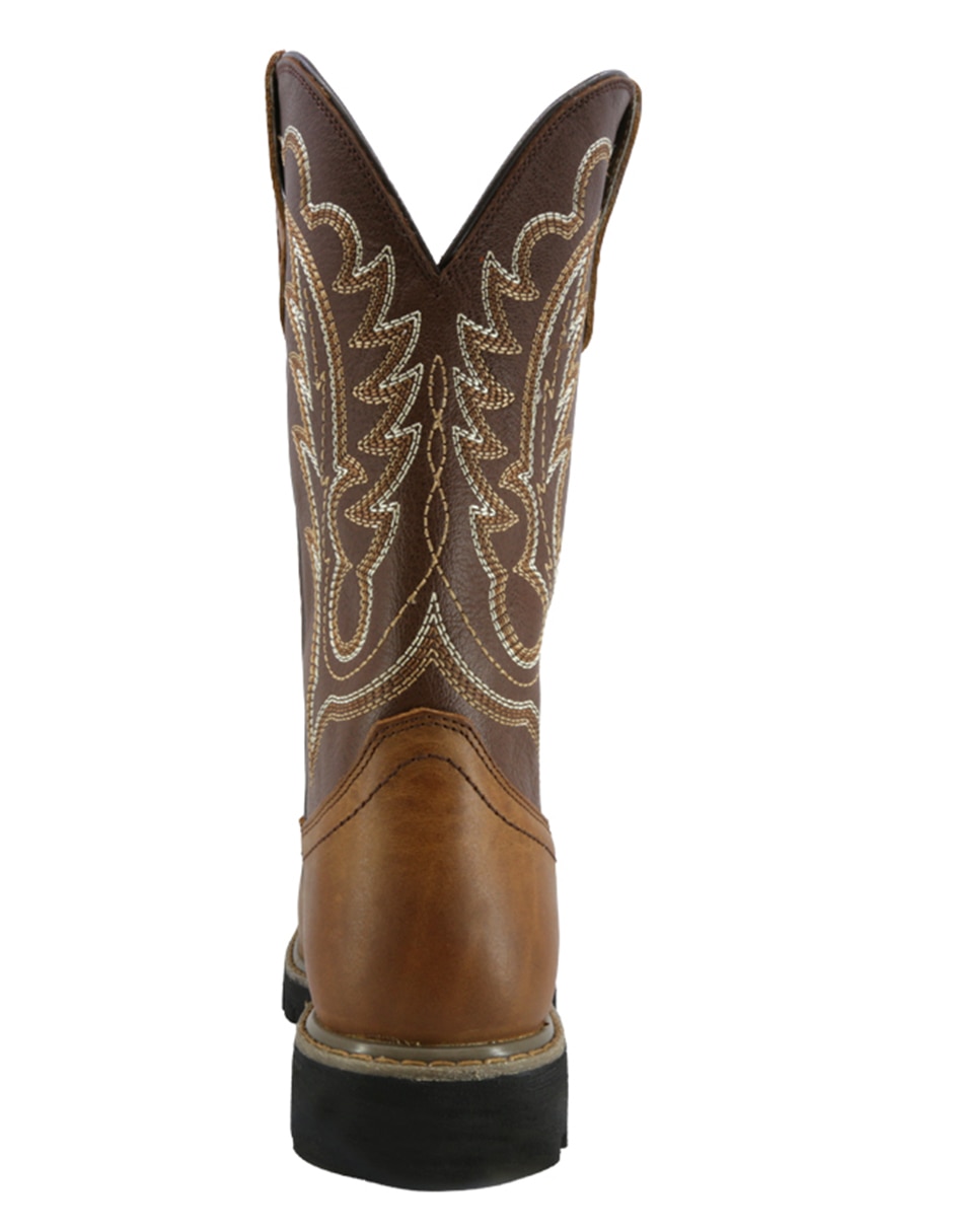 Bota vaquera de piel para hombre 7