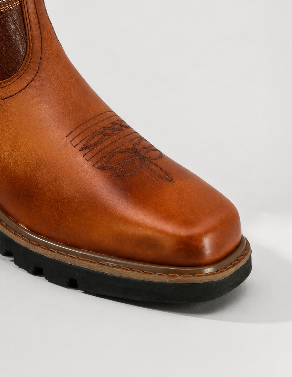 Bota vaquera de piel para hombre 5