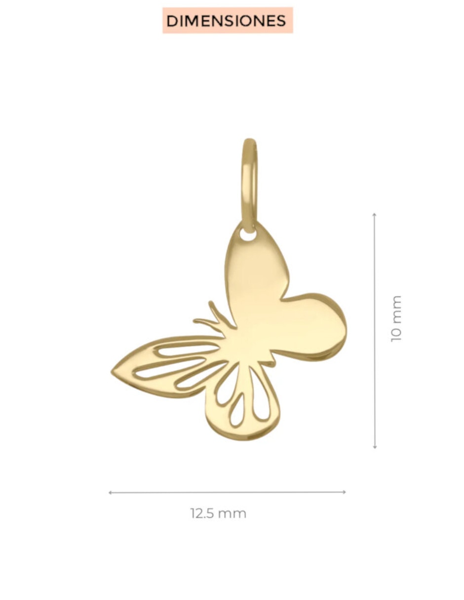 Dije de mariposa Andromeda de oro 14 K 2