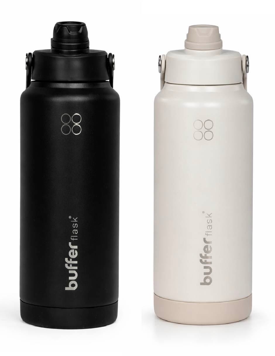 Set termo de acero inoxidable Balandra x2 con tapa doble rosca de 1 L Set termo de acero inoxidable Balandra x2 con tapa doble rosca de 1 L