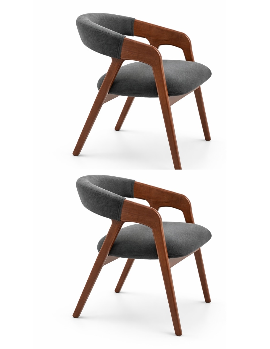 2 piezas JUEGO DE SILLAS de Madera pino
