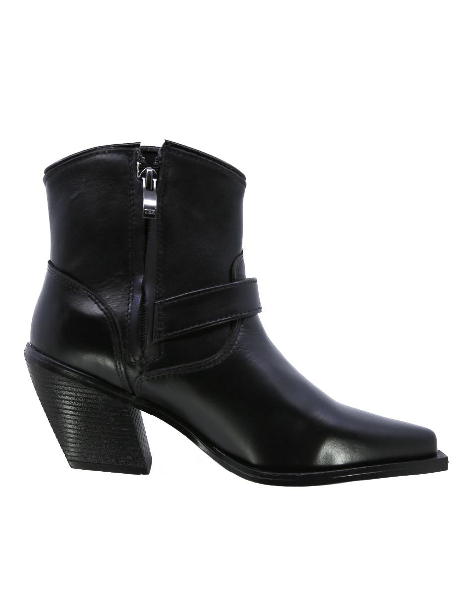 Bota cowboy arriba del tobillo Texaban de piel para mujer
