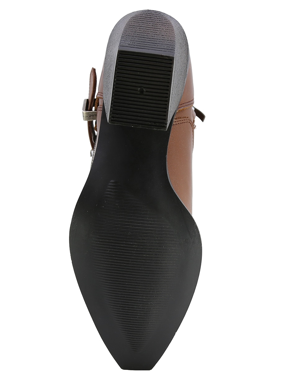 Bota cowboy arriba del tobillo Texaban de piel para mujer