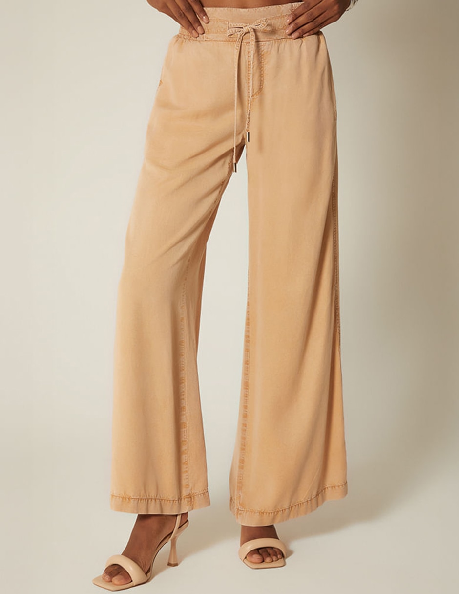 Jeans easy pant palazzo para mujer
