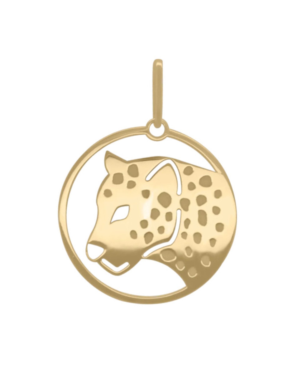 Dije de jaguar de oro amarillo 14 K Dije de jaguar de oro amarillo 14 K