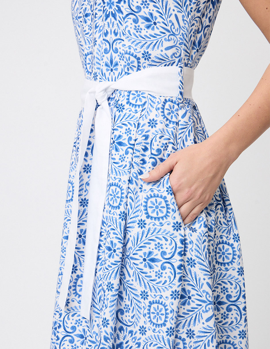 Vestido a la rodilla formal Linea Pura Fira para mujer