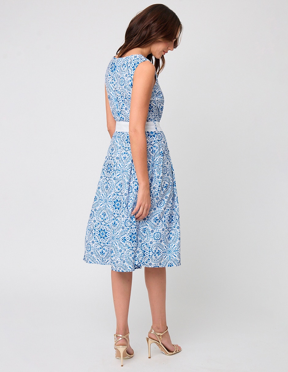 Vestido a la rodilla formal Linea Pura Fira para mujer