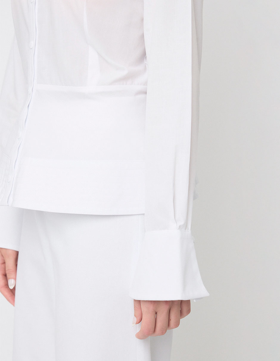 Blusa Linea Pura manga larga para mujer