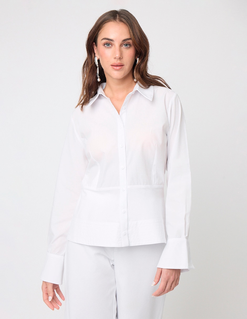 Blusa manga larga para mujer