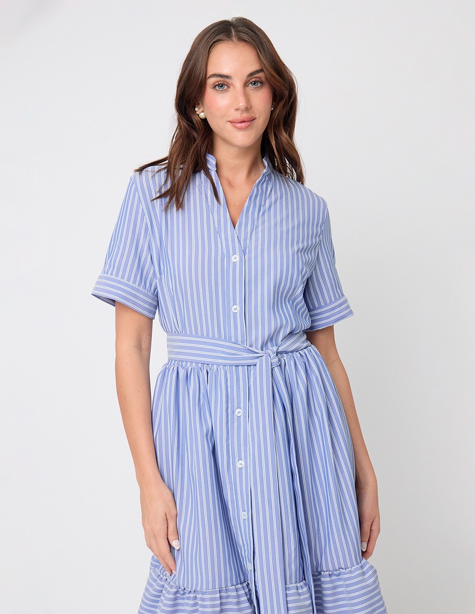 Vestido midi casual Linea Pura Sorrento para mujer