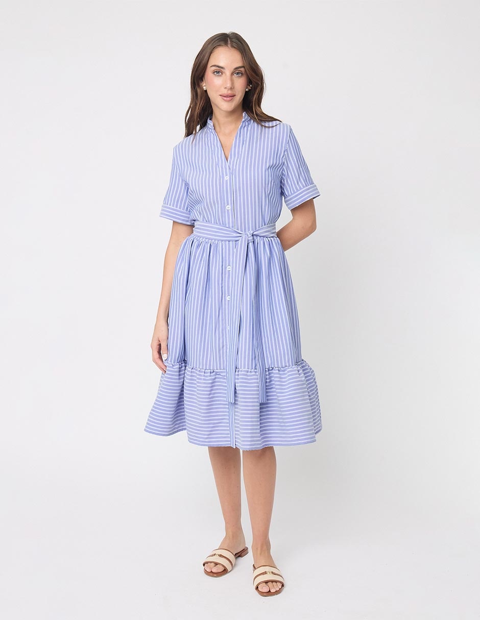 Vestido midi casual Linea Pura Sorrento para mujer