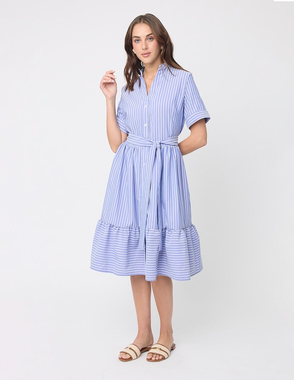 Vestido midi casual Linea Pura Sorrento para mujer