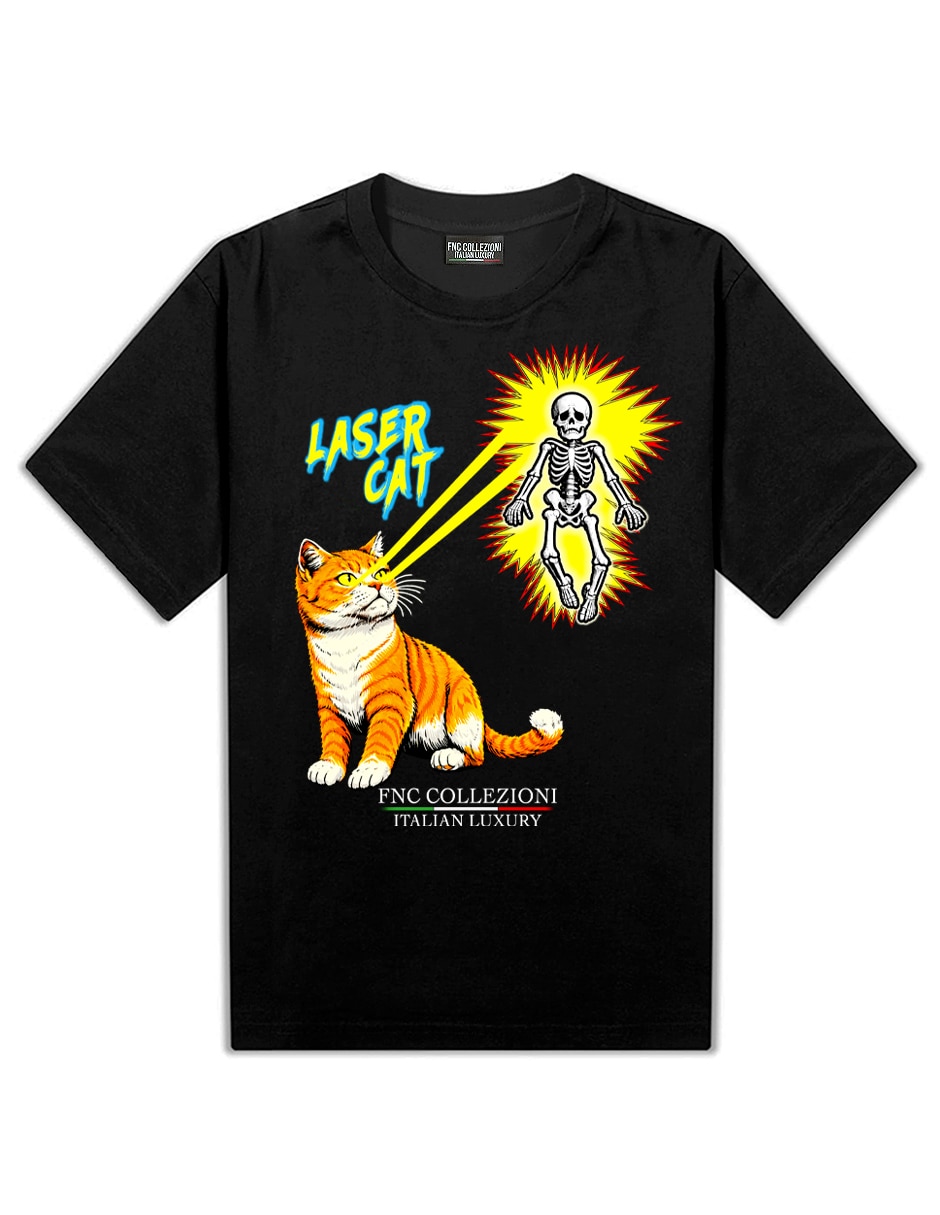 Playera Laser Cat cuello redondo para hombre 4