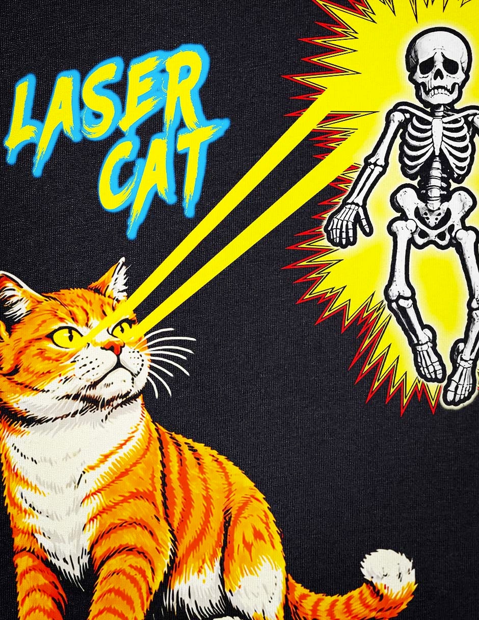Playera Laser Cat cuello redondo para hombre 2