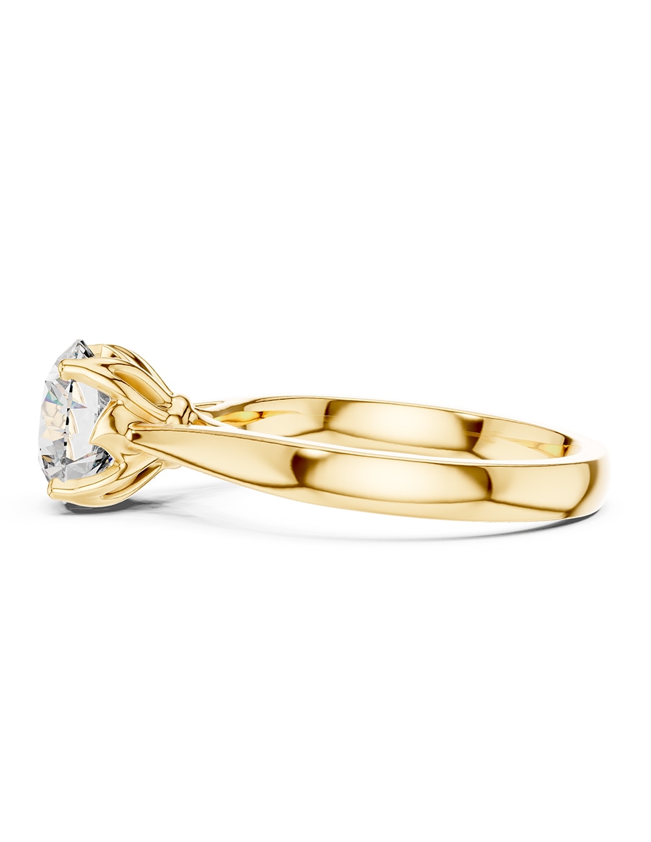 Anillo de compromiso de oro 14 K 4