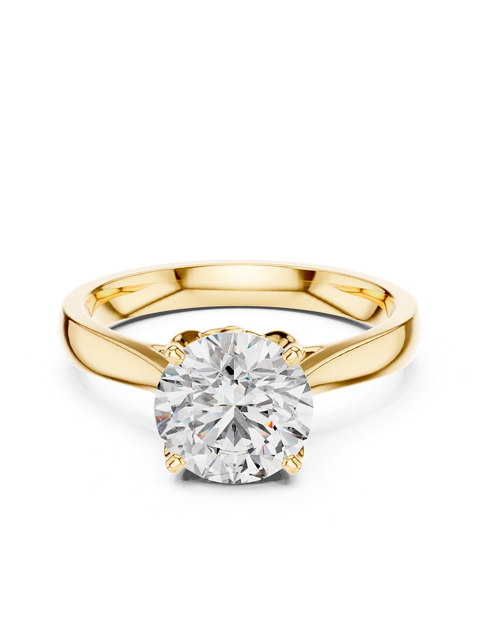 Anillo de compromiso de oro 9 K