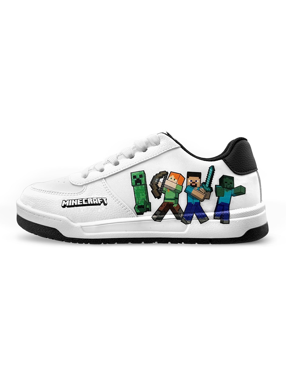 Tenis Minecraft para niño Creeper