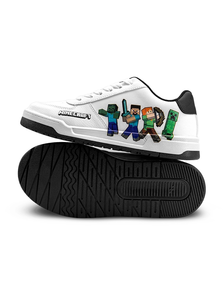 Tenis Minecraft para niño Creeper