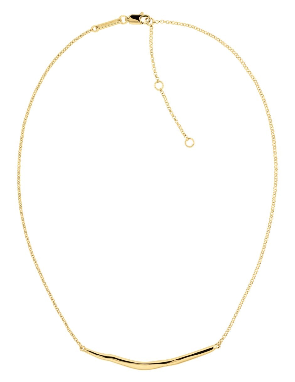 Collar Airy Molten de plata P 925 y Oro 14 K