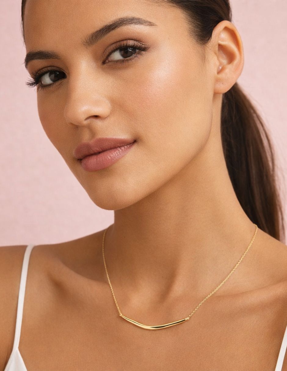 Collar Calvin Klein Airy Molten de plata P 925 y Oro 14 K