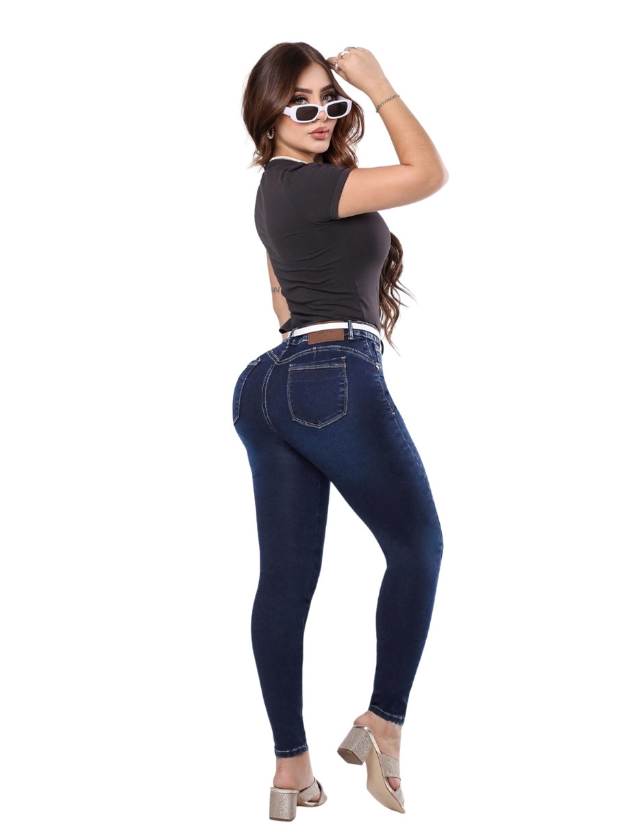 Jeans/Jegging/Jeans jogger Regular Super skinny SB4737 corte Media cintura para mujer 3