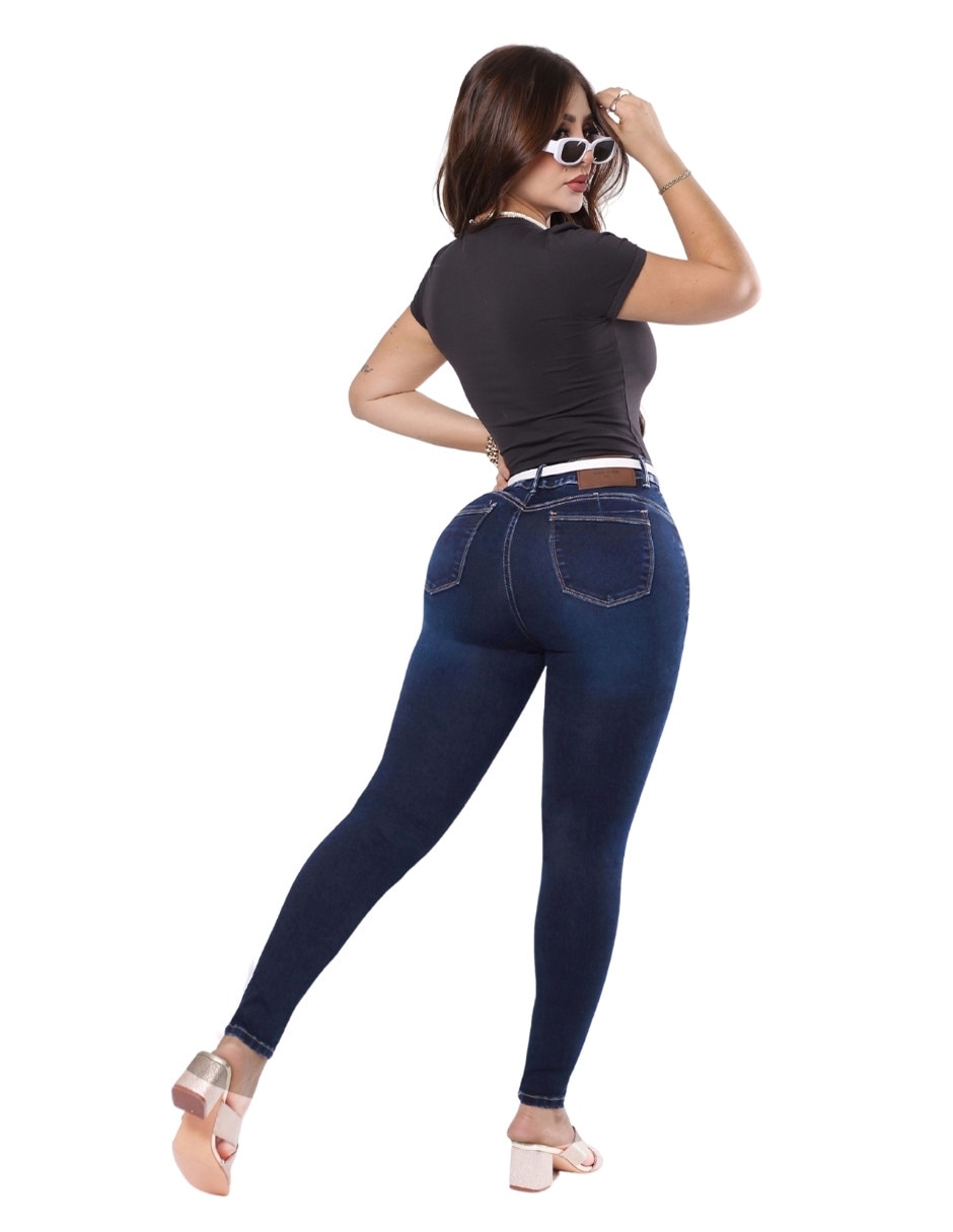 Jeans/Jegging/Jeans jogger Regular Super skinny SB4737 corte Media cintura para mujer 6